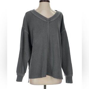 Aerie - Charcoal Knit Top - Gray - Sz Small